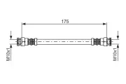 Bremsschlauch BOSCH 1 987 476 012