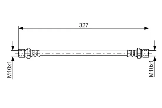 Bremsschlauch Vorderachse BOSCH 1 987 476 017 Bild Bremsschlauch Vorderachse BOSCH 1 987 476 017