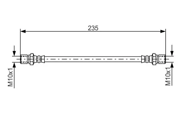 Bremsschlauch Hinterachse BOSCH 1 987 476 020