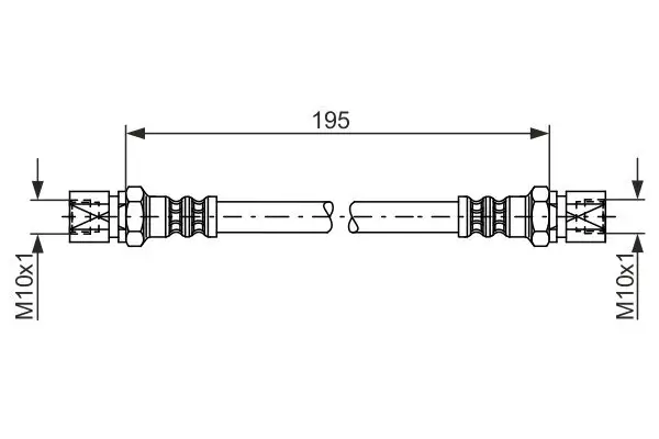 Bremsschlauch BOSCH 1 987 476 030