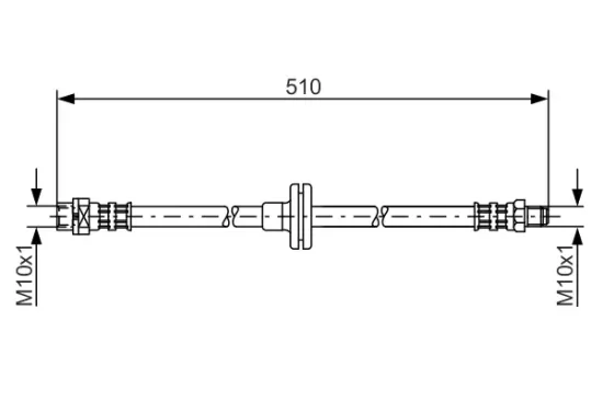 Bremsschlauch Vorderachse BOSCH 1 987 476 056 Bild Bremsschlauch Vorderachse BOSCH 1 987 476 056