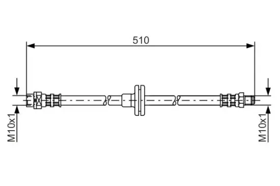 Bremsschlauch BOSCH 1 987 476 056 Bild Bremsschlauch BOSCH 1 987 476 056