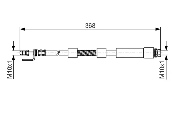 Bremsschlauch Vorderachse BOSCH 1 987 476 059
