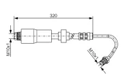 Bremsschlauch Hinterachse links BOSCH 1 987 476 065