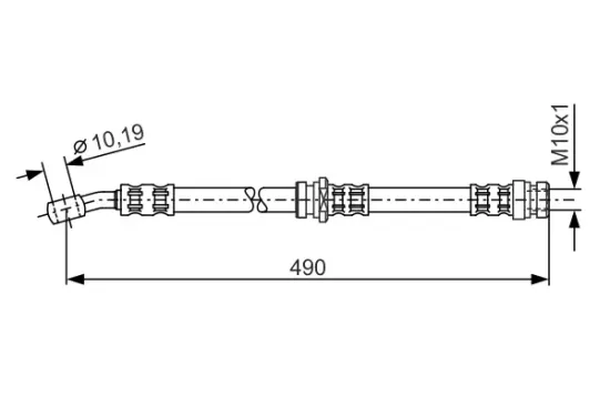 Bremsschlauch BOSCH 1 987 476 076 Bild Bremsschlauch BOSCH 1 987 476 076