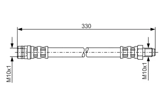 Bremsschlauch Hinterachse BOSCH 1 987 476 081 Bild Bremsschlauch Hinterachse BOSCH 1 987 476 081