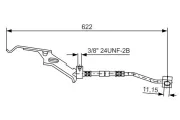 Bremsschlauch Vorderachse rechts BOSCH 1 987 476 085