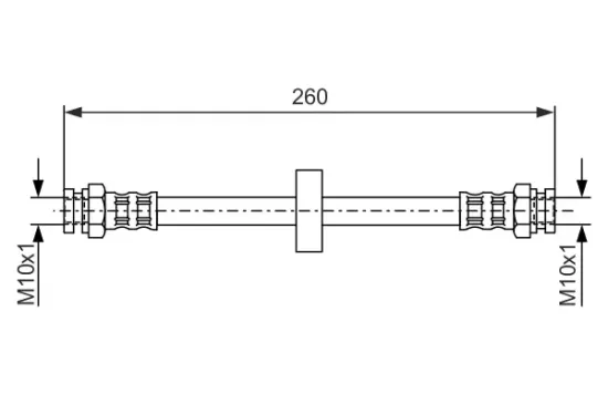 Bremsschlauch BOSCH 1 987 476 092 Bild Bremsschlauch BOSCH 1 987 476 092