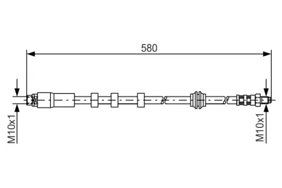 Bremsschlauch Vorderachse BOSCH 1 987 476 093 Bild Bremsschlauch Vorderachse BOSCH 1 987 476 093