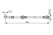 Bremsschlauch Hinterachse rechts BOSCH 1 987 476 122