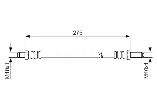 Bremsschlauch BOSCH 1 987 476 124 Bild Bremsschlauch BOSCH 1 987 476 124