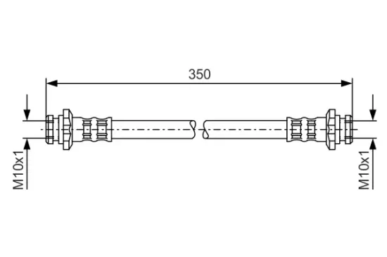 Bremsschlauch Hinterachse BOSCH 1 987 476 134 Bild Bremsschlauch Hinterachse BOSCH 1 987 476 134