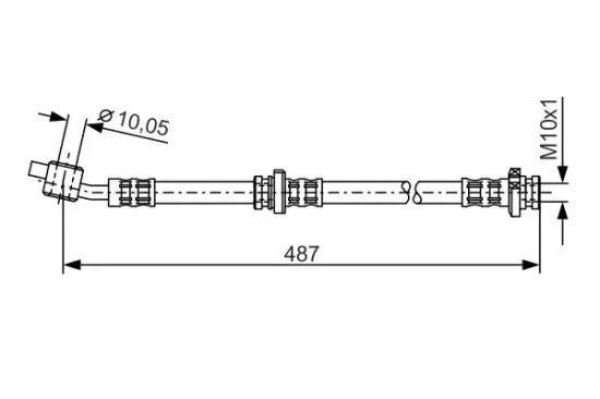Bremsschlauch Vorderachse links BOSCH 1 987 476 135 Bild Bremsschlauch Vorderachse links BOSCH 1 987 476 135