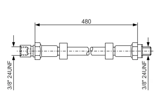 Bremsschlauch BOSCH 1 987 476 145 Bild Bremsschlauch BOSCH 1 987 476 145