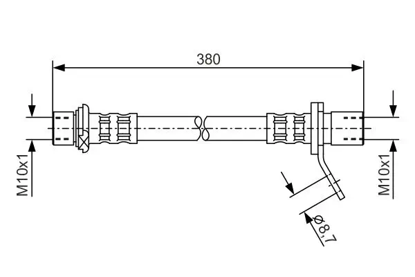 Bremsschlauch BOSCH 1 987 476 161