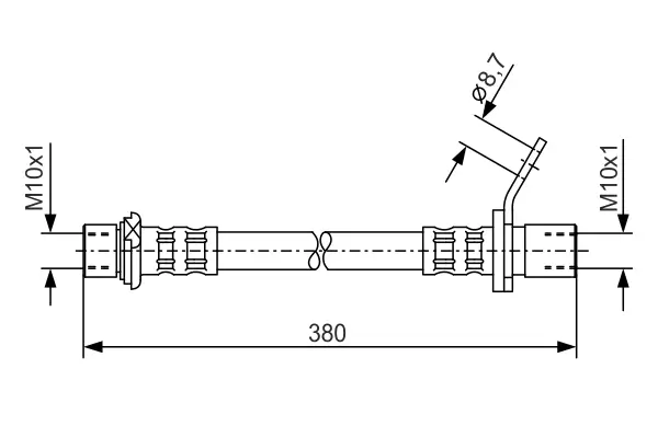 Bremsschlauch BOSCH 1 987 476 162