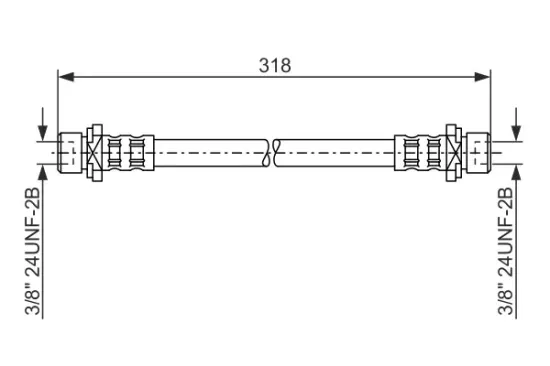 Bremsschlauch Hinterachse BOSCH 1 987 476 165 Bild Bremsschlauch Hinterachse BOSCH 1 987 476 165