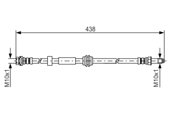 Bremsschlauch Vorderachse BOSCH 1 987 476 181 Bild Bremsschlauch Vorderachse BOSCH 1 987 476 181