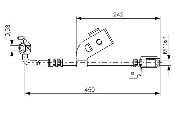 Bremsschlauch BOSCH 1 987 476 184