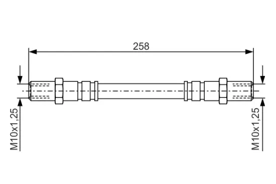 Bremsschlauch Hinterachse BOSCH 1 987 476 192 Bild Bremsschlauch Hinterachse BOSCH 1 987 476 192