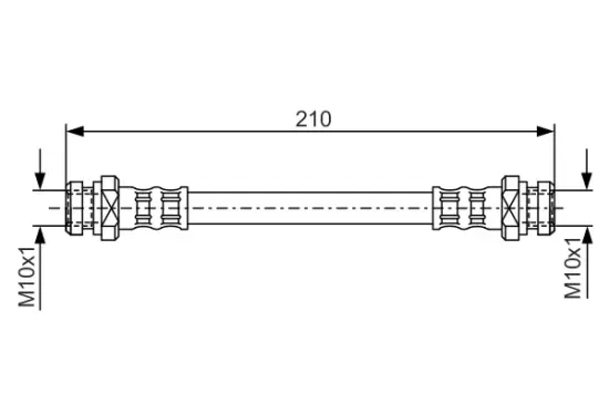 Bremsschlauch Vorderachse außen BOSCH 1 987 476 193 Bild Bremsschlauch Vorderachse außen BOSCH 1 987 476 193