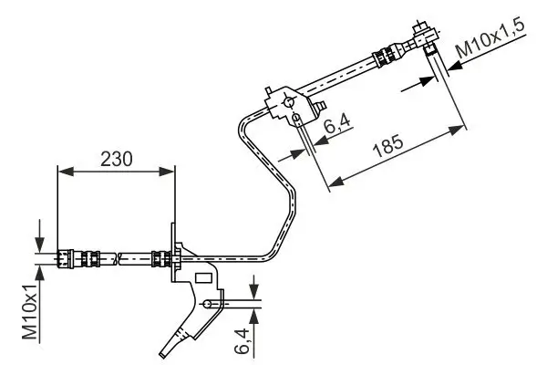 Bremsschlauch BOSCH 1 987 476 199