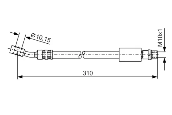 Bremsschlauch Vorderachse BOSCH 1 987 476 202 Bild Bremsschlauch Vorderachse BOSCH 1 987 476 202