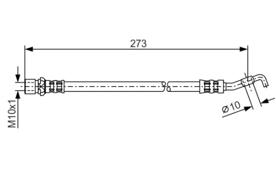 Bremsschlauch Hinterachse BOSCH 1 987 476 212 Bild Bremsschlauch Hinterachse BOSCH 1 987 476 212