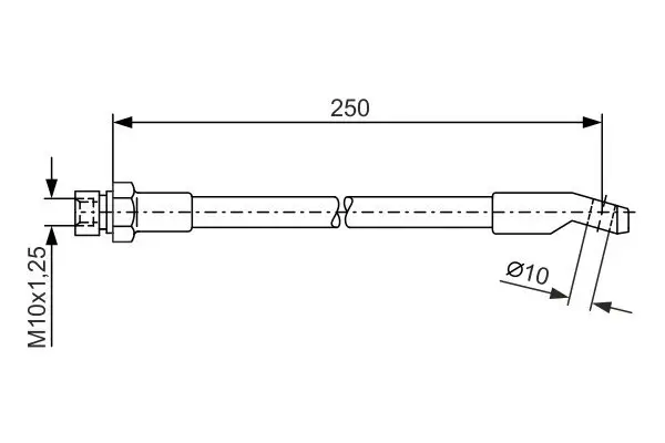 Bremsschlauch BOSCH 1 987 476 245