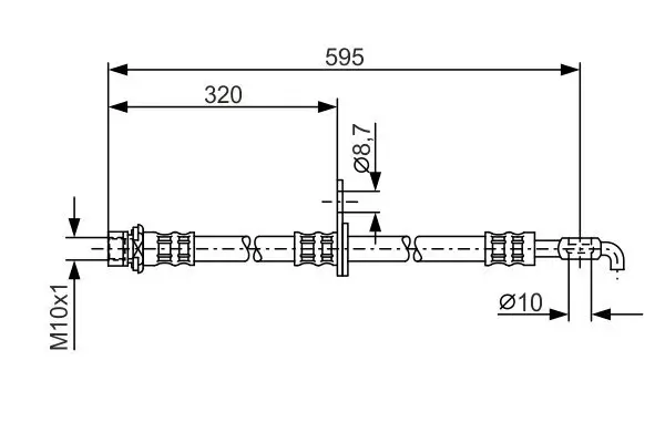 Bremsschlauch BOSCH 1 987 476 257