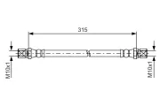 Bremsschlauch BOSCH 1 987 476 263