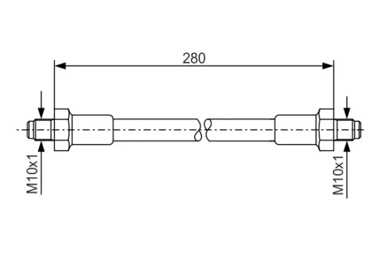Bremsschlauch BOSCH 1 987 476 267 Bild Bremsschlauch BOSCH 1 987 476 267