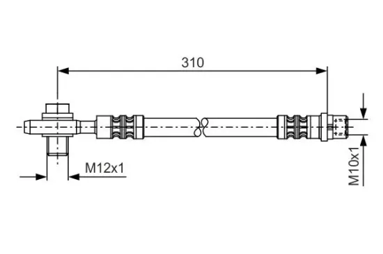 Bremsschlauch BOSCH 1 987 476 308 Bild Bremsschlauch BOSCH 1 987 476 308