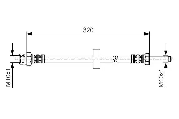 Bremsschlauch Vorderachse BOSCH 1 987 476 317