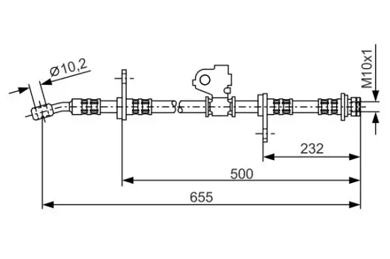 Bremsschlauch Vorderachse rechts BOSCH 1 987 476 322 Bild Bremsschlauch Vorderachse rechts BOSCH 1 987 476 322