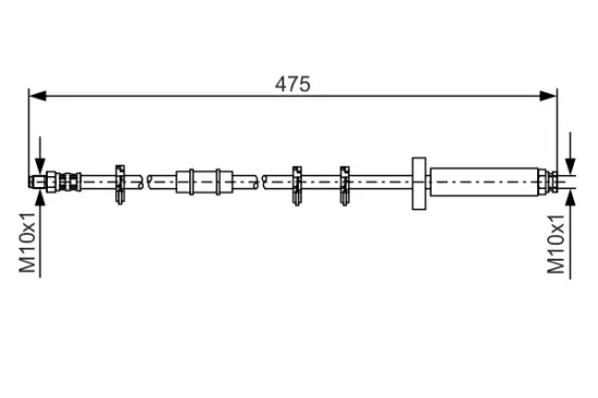 Bremsschlauch BOSCH 1 987 476 329 Bild Bremsschlauch BOSCH 1 987 476 329