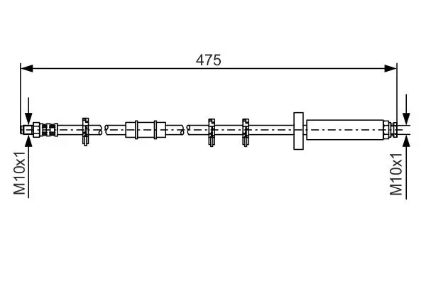 Bremsschlauch BOSCH 1 987 476 329