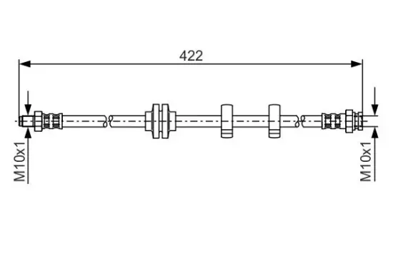 Bremsschlauch BOSCH 1 987 476 346 Bild Bremsschlauch BOSCH 1 987 476 346