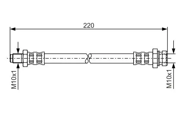 Bremsschlauch BOSCH 1 987 476 347