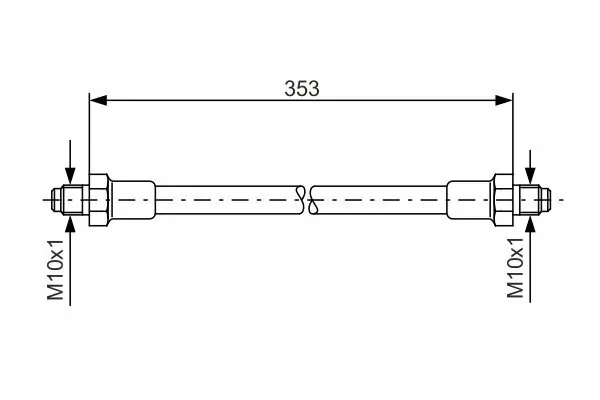 Bremsschlauch BOSCH 1 987 476 352