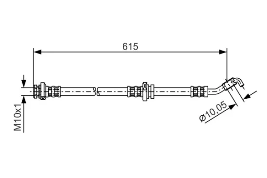 Bremsschlauch Vorderachse rechts BOSCH 1 987 476 362 Bild Bremsschlauch Vorderachse rechts BOSCH 1 987 476 362