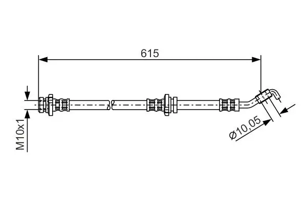 Bremsschlauch BOSCH 1 987 476 363