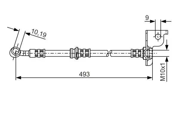 Bremsschlauch Vorderachse links BOSCH 1 987 476 370