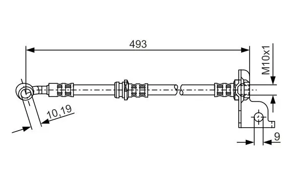 Bremsschlauch Vorderachse rechts BOSCH 1 987 476 371
