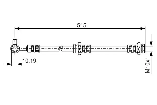 Bremsschlauch BOSCH 1 987 476 376