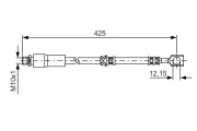 Bremsschlauch BOSCH 1 987 476 386