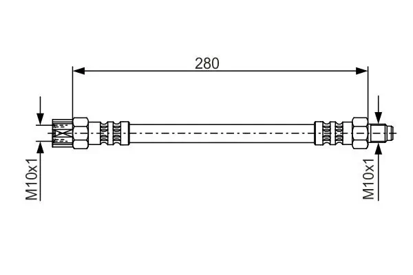 Bremsschlauch BOSCH 1 987 476 396