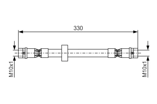 Bremsschlauch Vorderachse BOSCH 1 987 476 410 Bild Bremsschlauch Vorderachse BOSCH 1 987 476 410