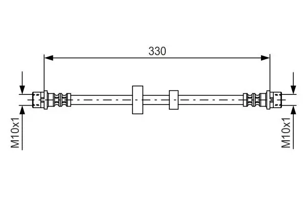 Bremsschlauch BOSCH 1 987 476 411