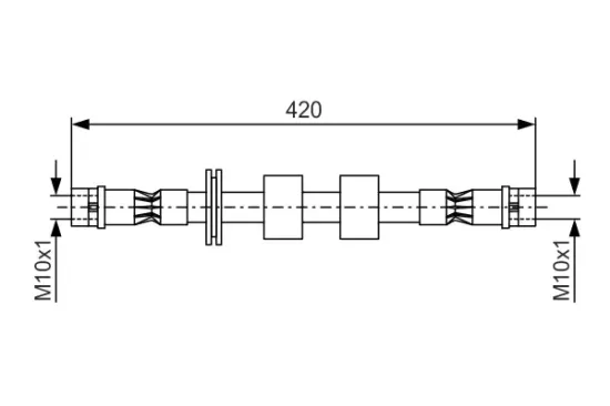 Bremsschlauch Vorderachse BOSCH 1 987 476 414 Bild Bremsschlauch Vorderachse BOSCH 1 987 476 414